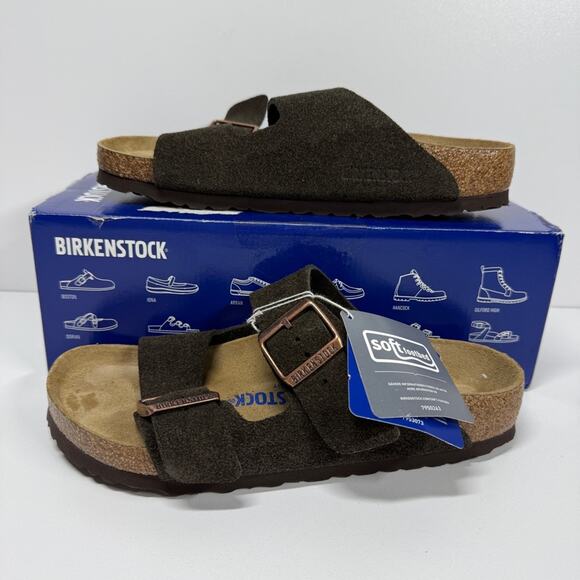Birkenstock Shoes - NIB • Birkenstock Arizona Soft Footbed Suede Leather Size 38 L7/M5